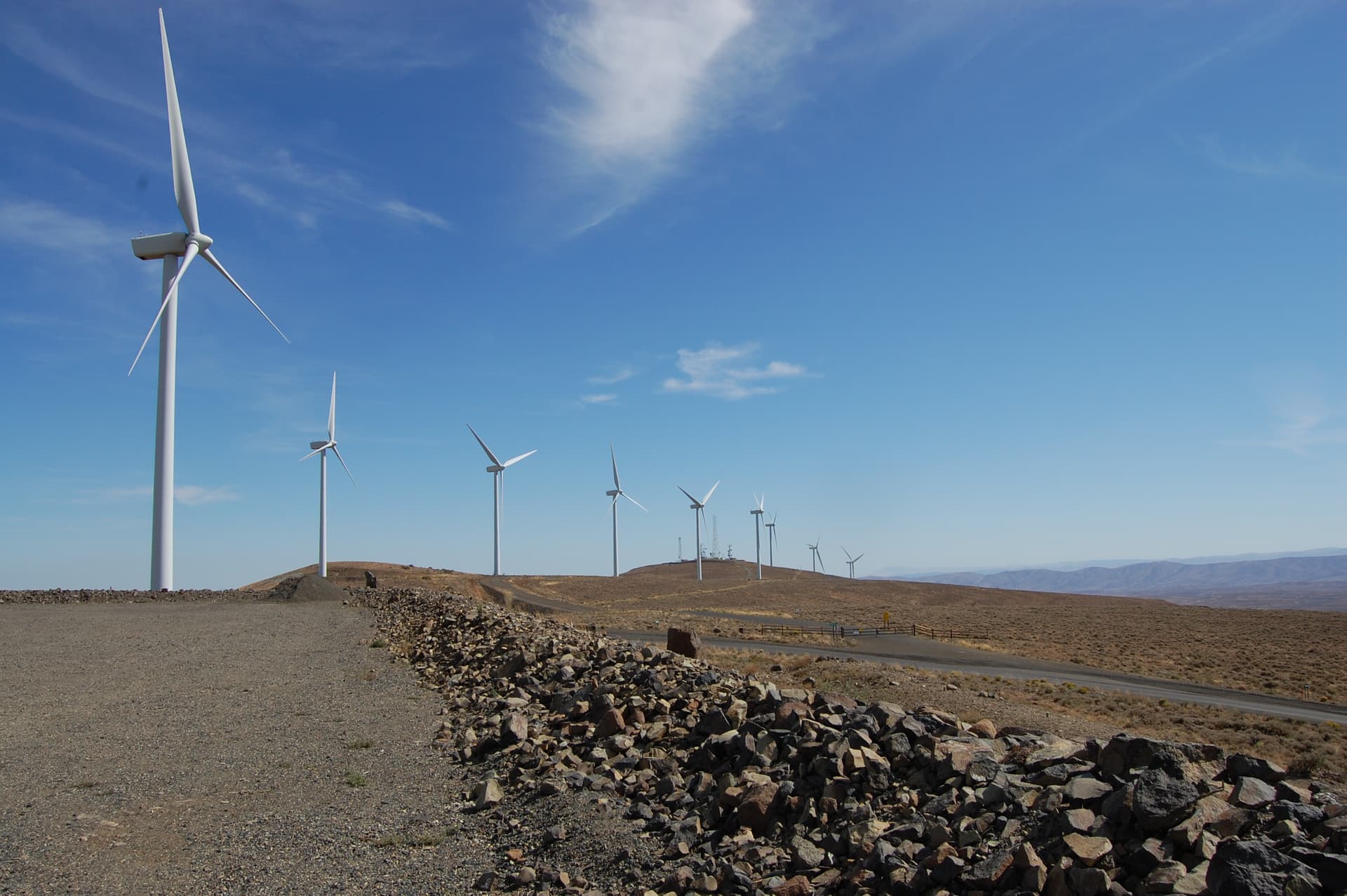 Wild horse wind turbines