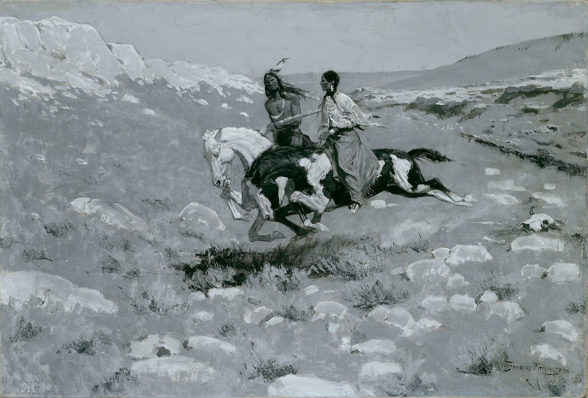 Frederic Remington - Ceremony of the Fastest Horse - 1982.782 - Art Institute of Chicago