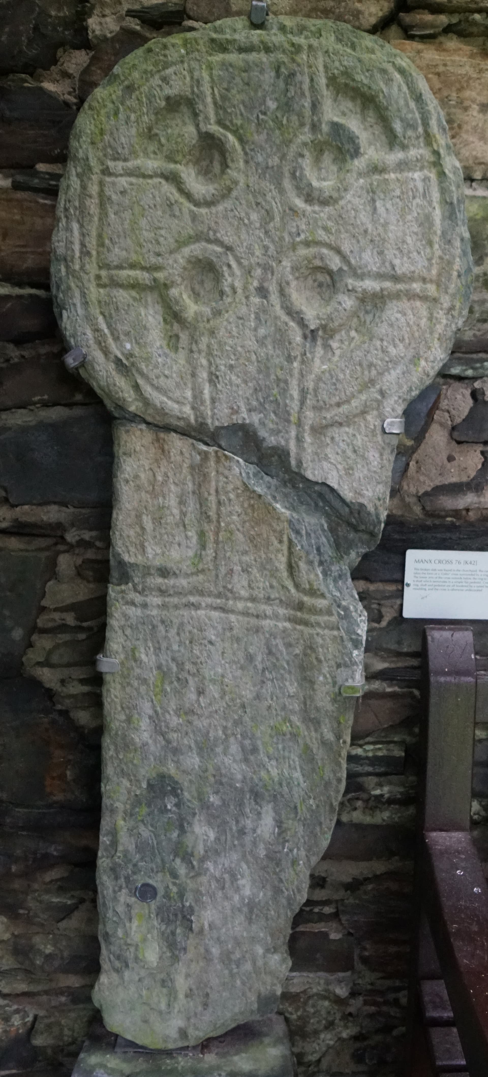 Isle of Man - St. Adamnan's Church-Lonan Old Church - Manx Cross no 76 20240220