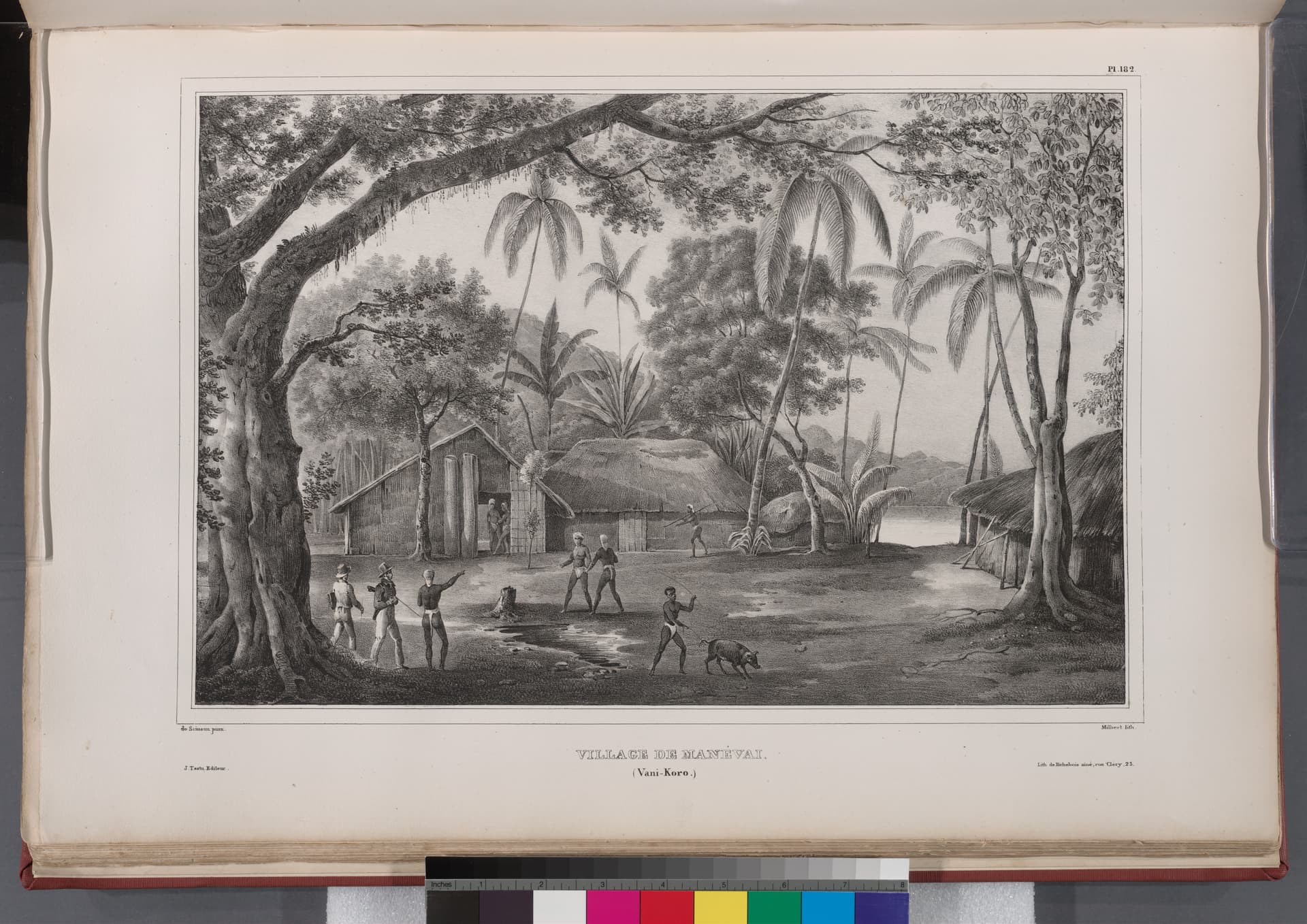 Village de manévai. (Vanikoro.) (NYPL b13624459-1266952)