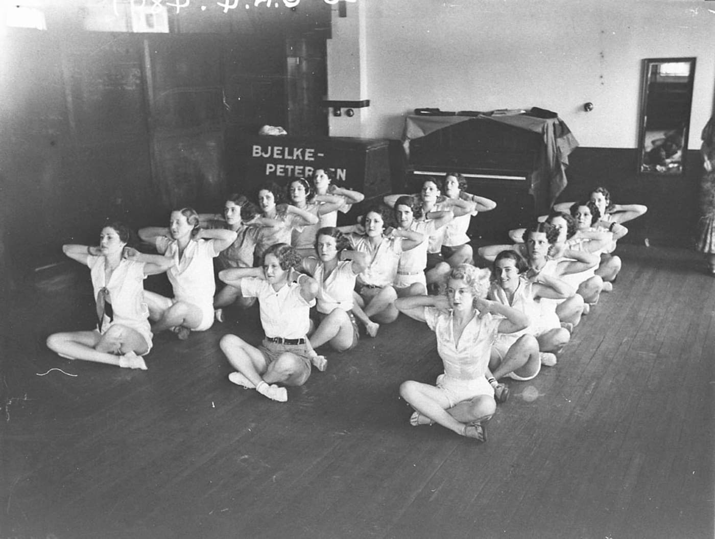 Women's class, Bjelke-Petersen School of Physical Culture