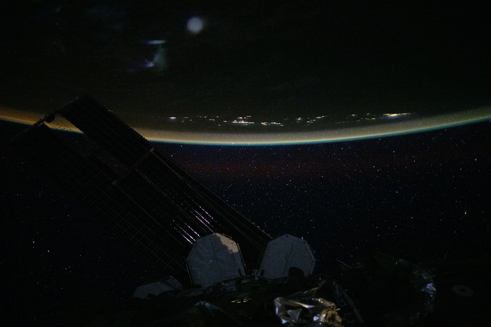 Serene, nighttime view above the Coral Sea, Solomon Islands