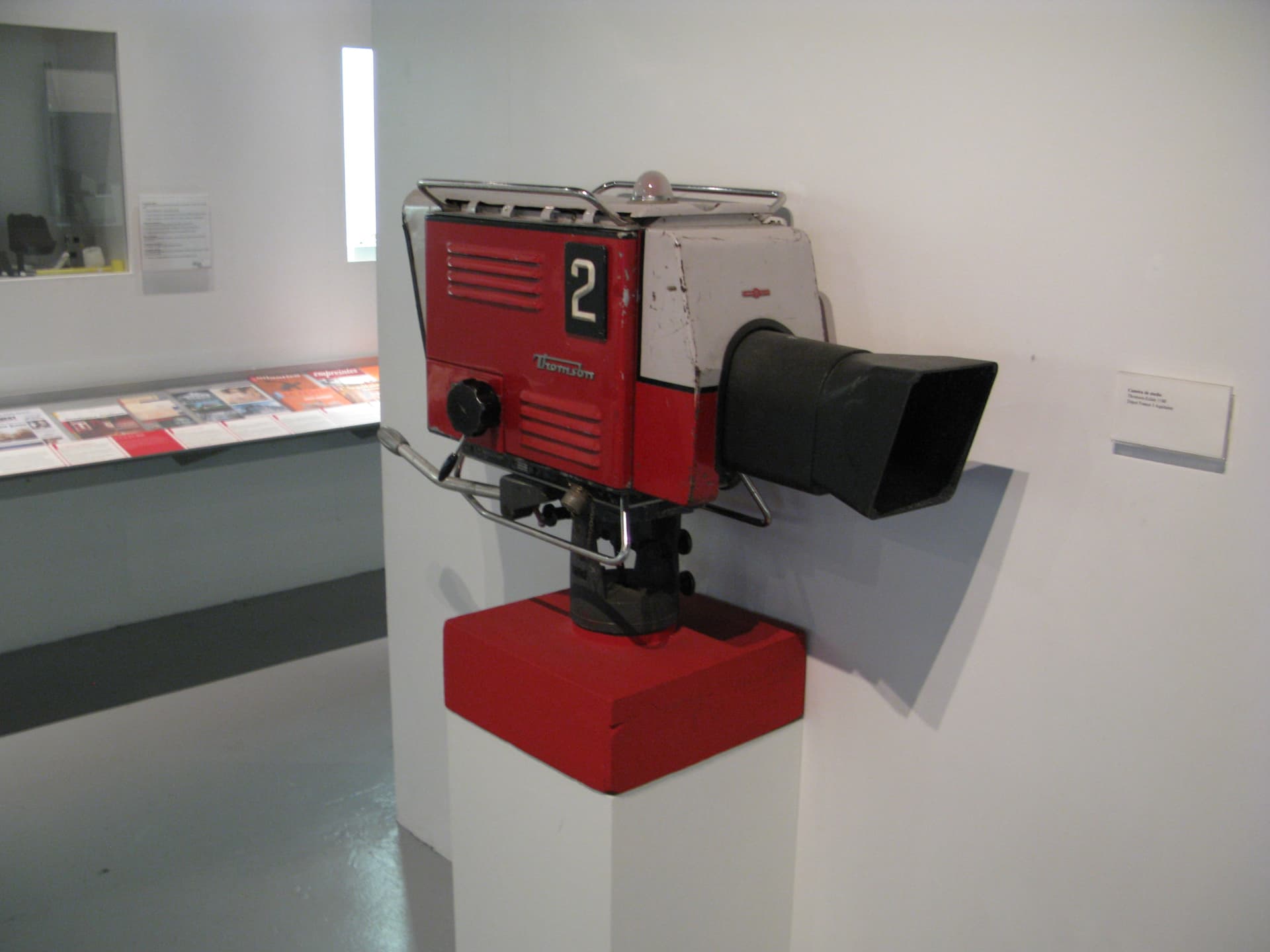 A French Thomson Eclair studio camera, rear view